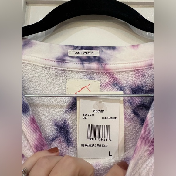 NWT Mother the Fray Tie Dye Cap Sleeve Top - Picture 2 of 3